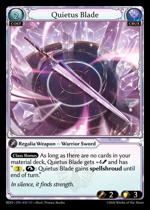 Quietus Blade