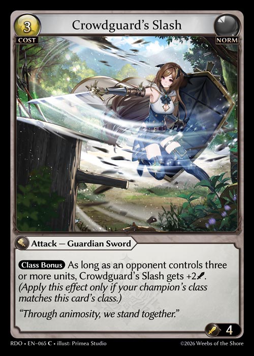 Crowdguard's Slash