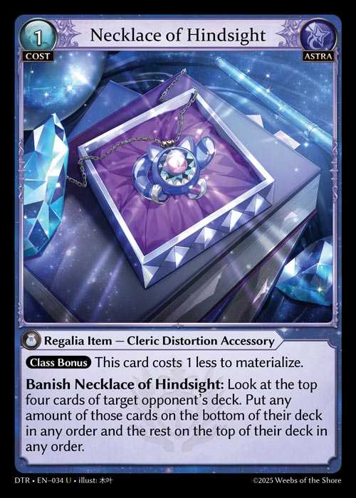 Necklace of Hindsight