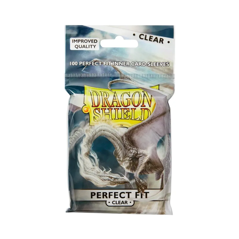 Dragon Shield - Standard Perfect Fit Sleeves: Clear (100 Sleeves)