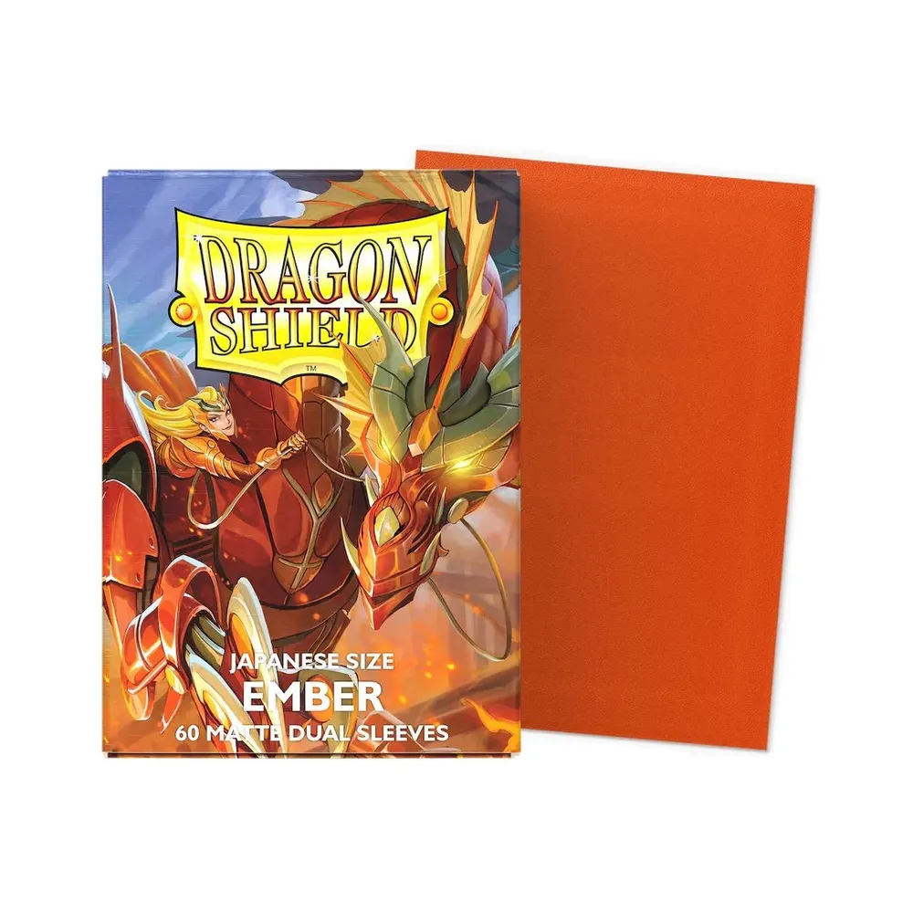 Dragon Shield - Japanese Matte Dual Sleeves: Ember (60 Sleeves)