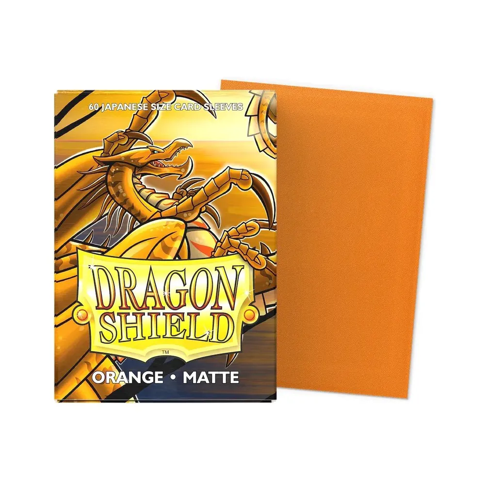 Dragon Shield - Japanese Matte Sleeves: Orange (60 Sleeves)