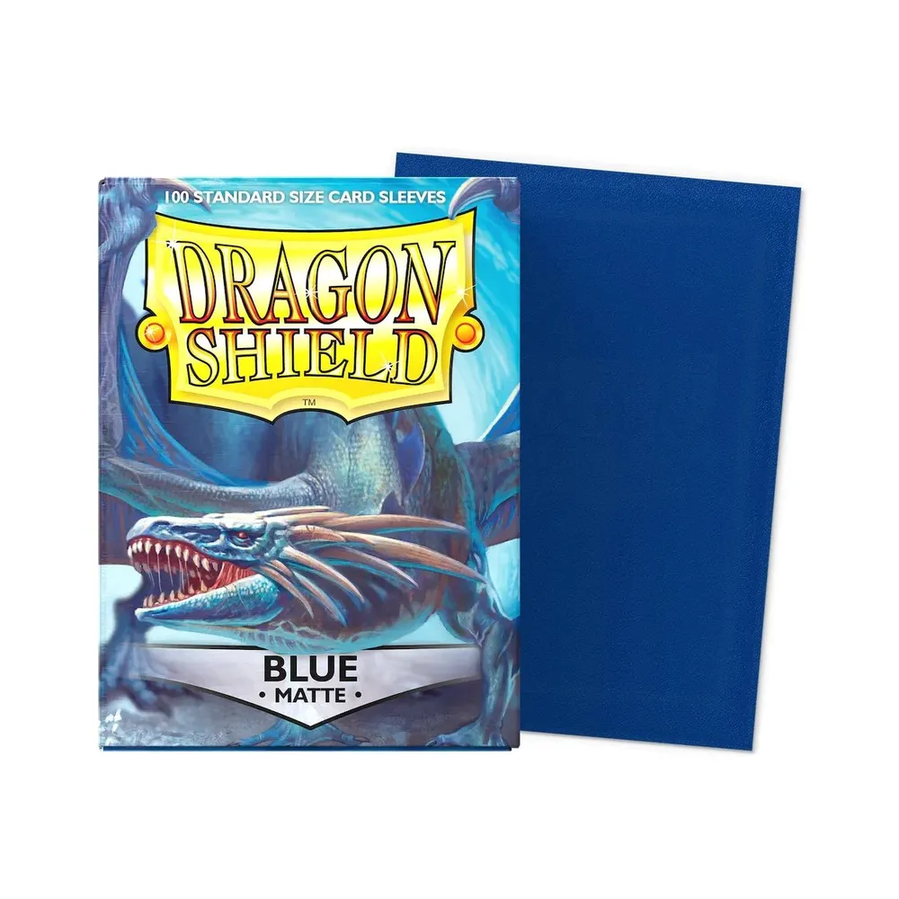Dragon Shield - Standard Matte Sleeves: Blue (100 Sleeves)