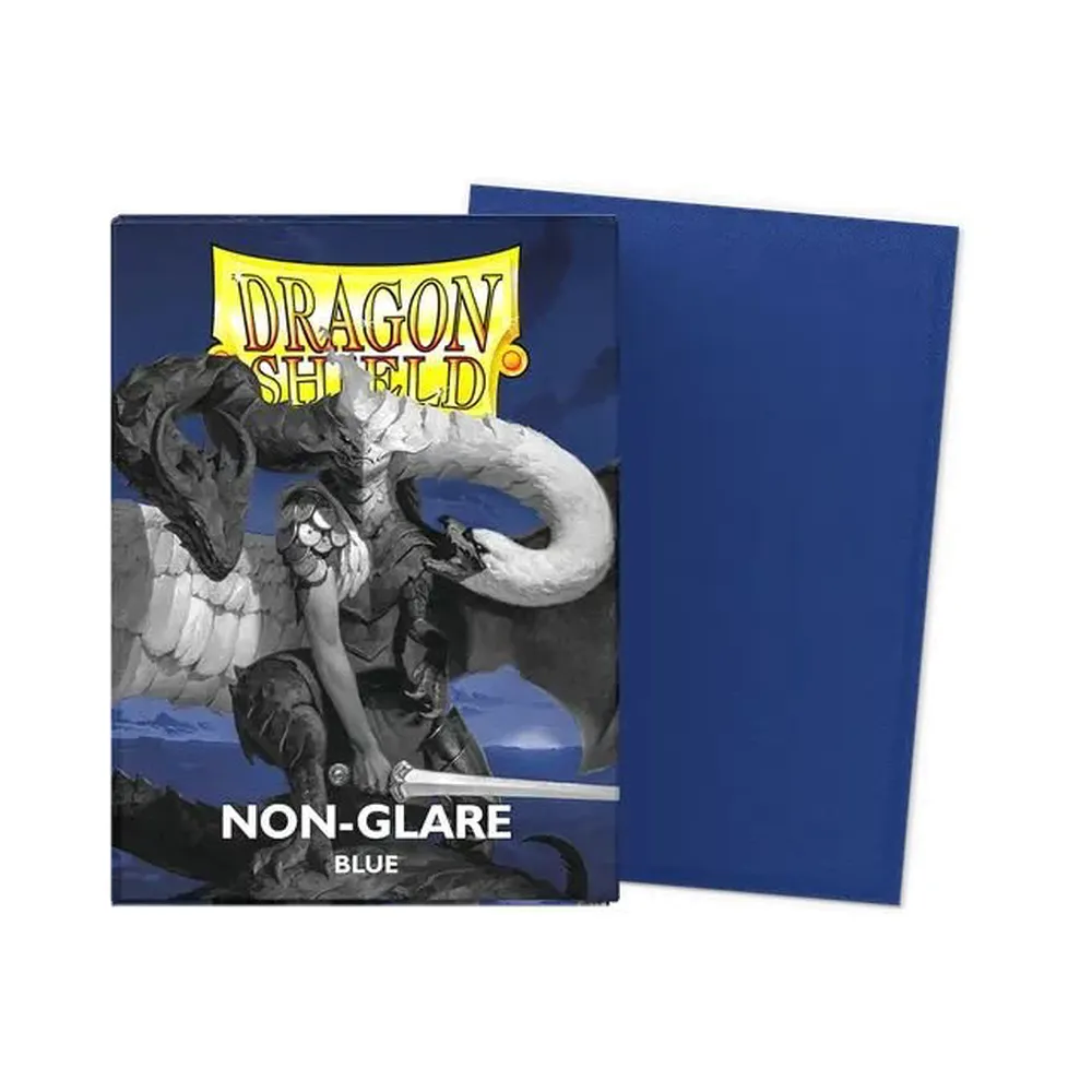 Dragon Shield - Standard Matte Non-Glare Sleeves: Blue (100 Sleeves)