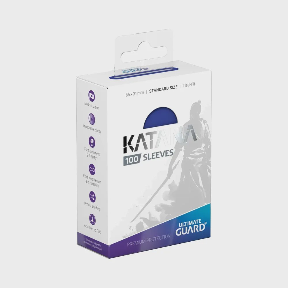 Ultimate Guard - Katana Standard Size Sleeves: Blue (100 Sleeves)