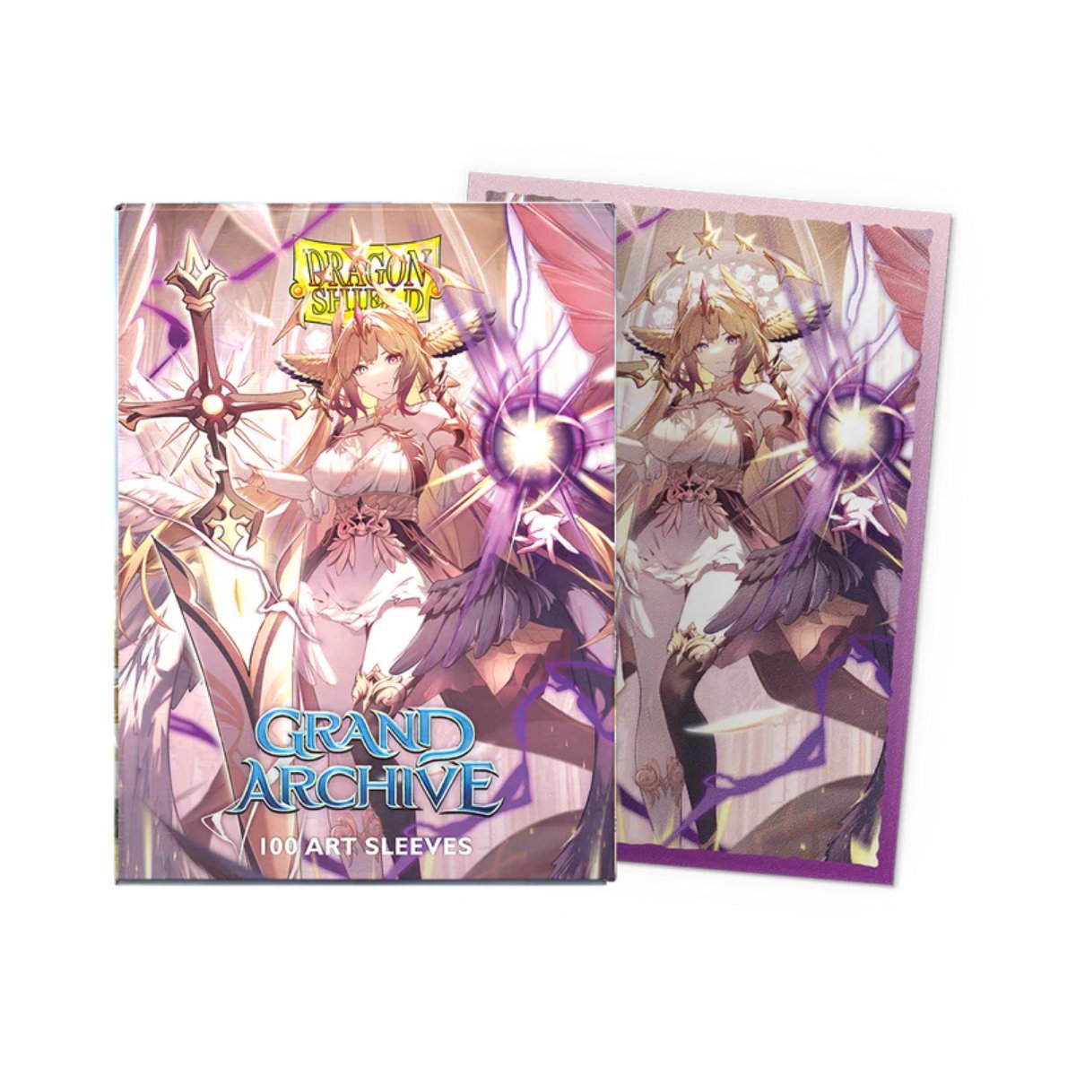 Dragon Shield - Standard Licensed Dual Art Sleeves: Grand Archive: Haniel, Archangel of Spectra [Matte] (100 Sleeves)