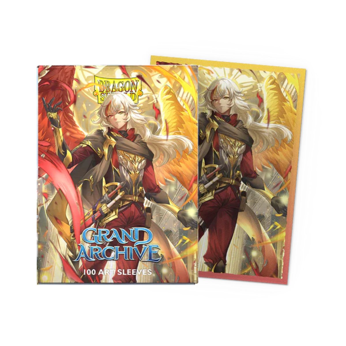 Dragon Shield - Standard Licensed Dual Art Sleeves: Grand Archive: Azrael, Archangel of Materia [Matte] (100 Sleeves)