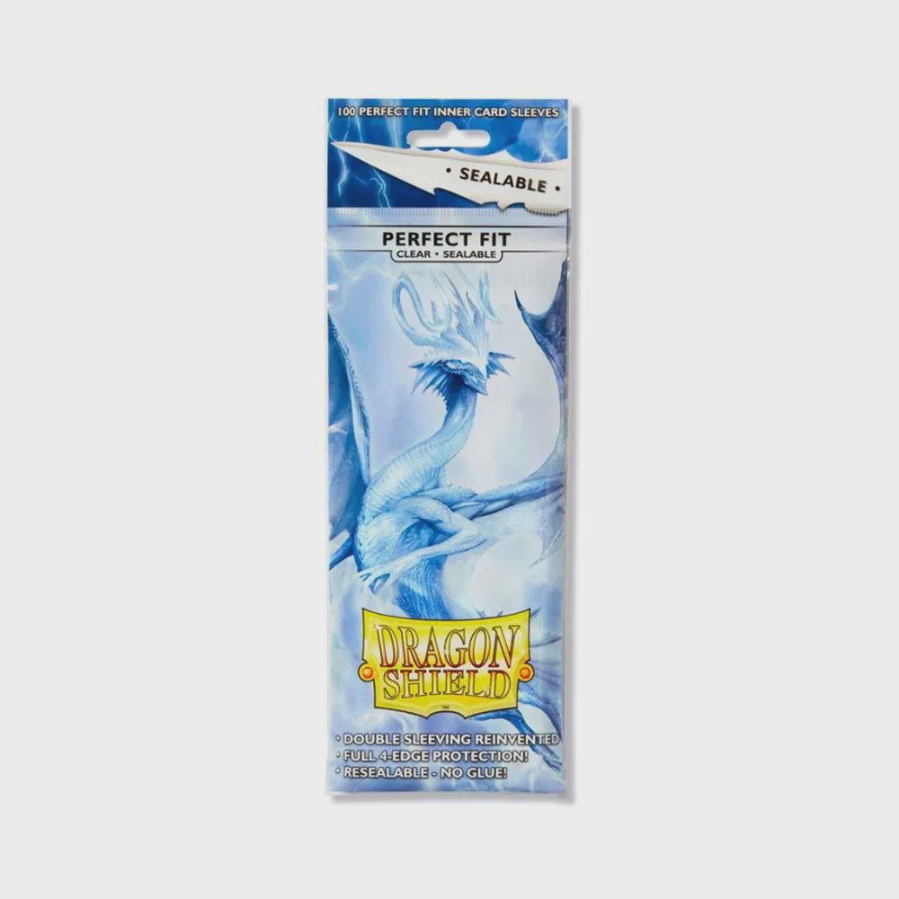 Dragon Shield - Standard Perfect Fit Sleeves Sealable: Clear (100 Sleeves)