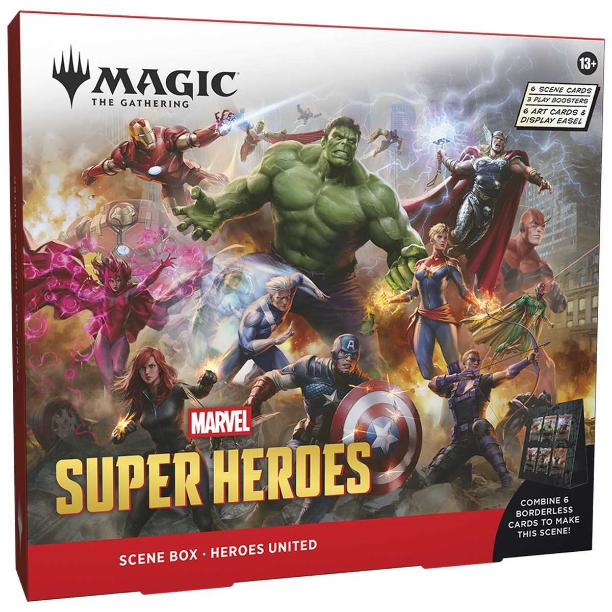195166313108Magic The Gathering - Marvel Superheros Scene Box Heroes